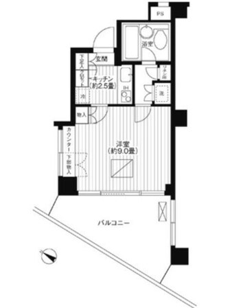 ヒューリック浅草一丁目の物件間取画像